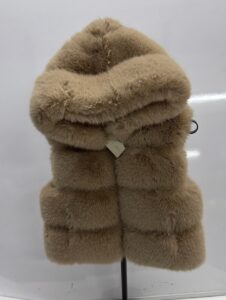 Adrienne Landau Quartz Fur Hooded Vest